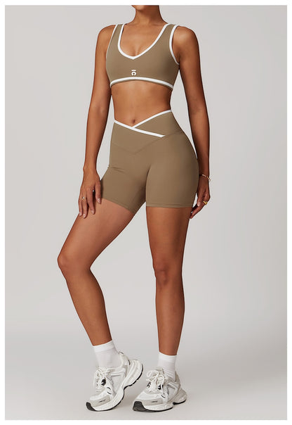 Conjunto Ōlli Active Luna - Beige (Top & Short)
