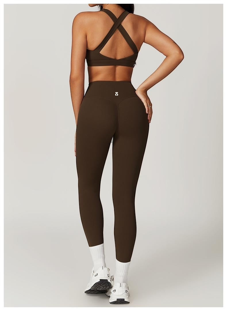 Conjunto Ōlli Active - Brown (Top & Legging)