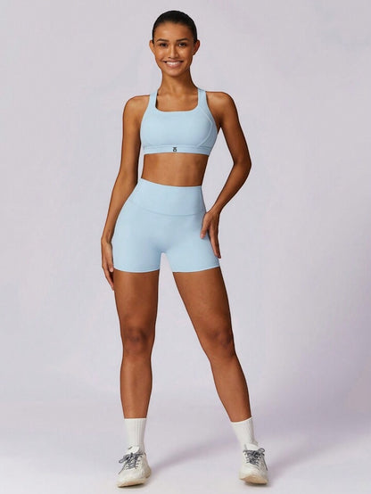 Conjunto Ōlli Active - Sky Blue (Top & Short)