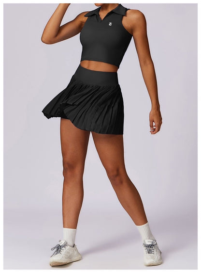 Conjunto Ōlli Active Hina - Black (Falda & Top)