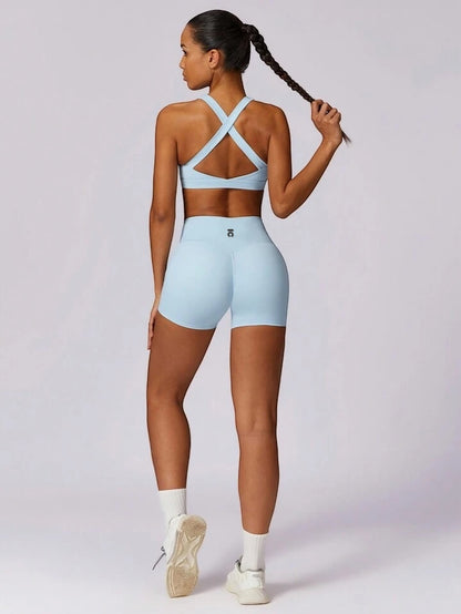 Conjunto Ōlli Active - Sky Blue (Top & Short)