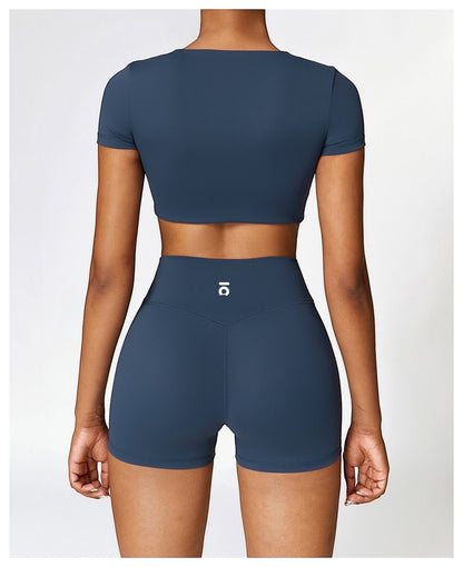 Conjunto Ōlli Active  - Blue Navy (Top & Short)