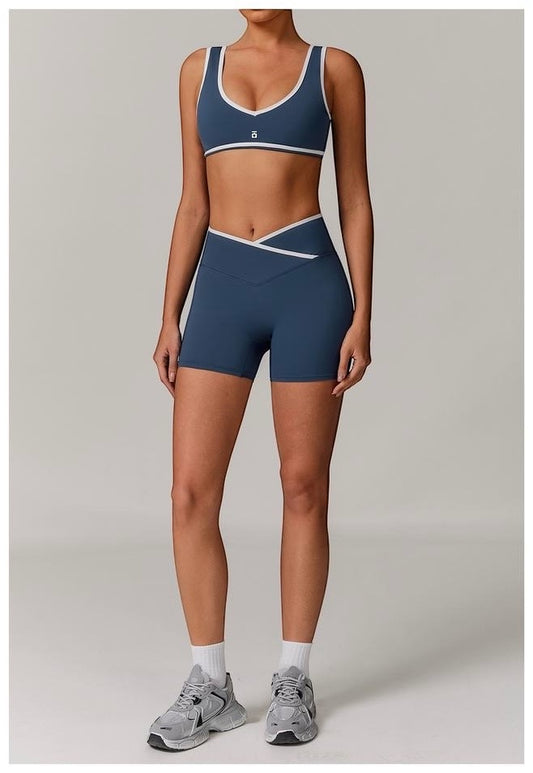 Conjunto Ōlli Active Luna - Blue (Top & Short)