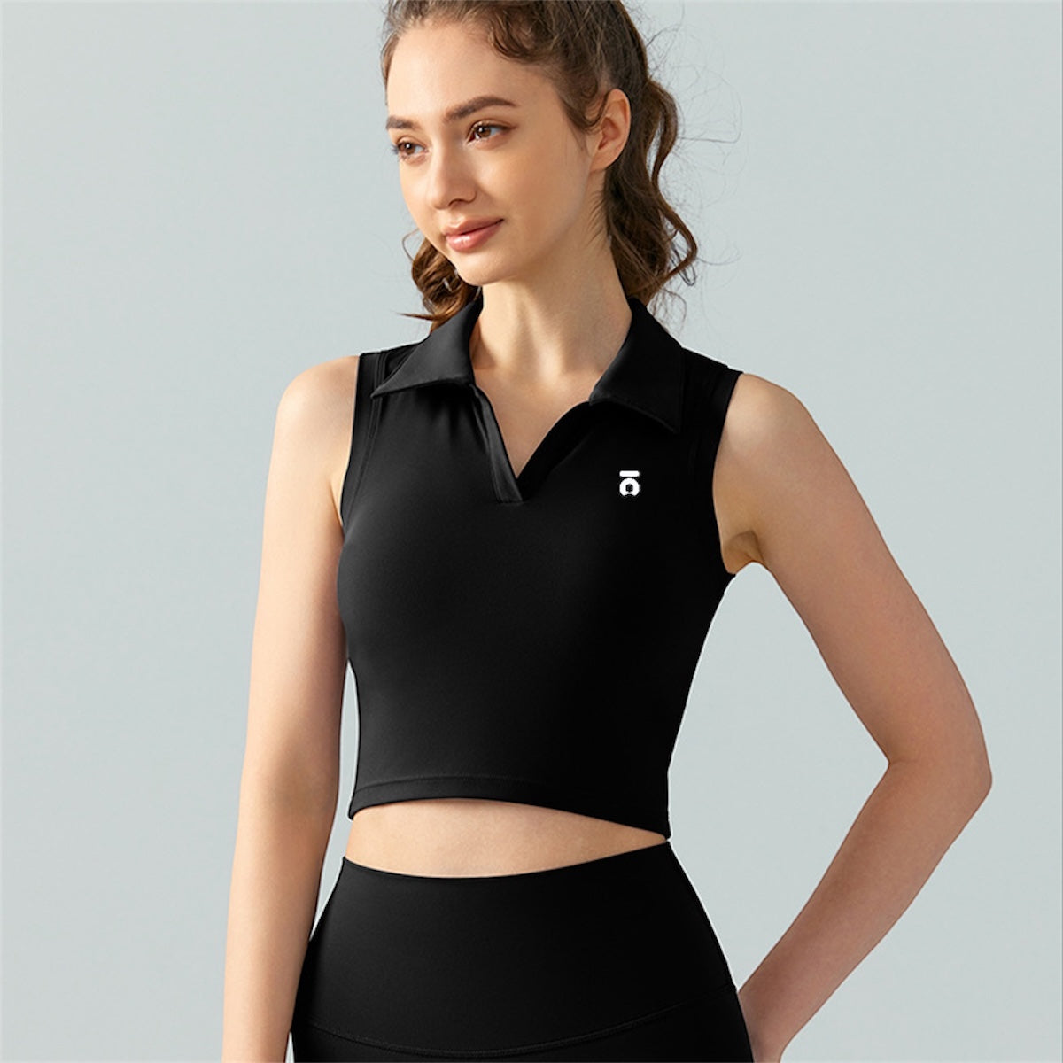 Camisa sin Mangas Deportiva Ōlli Active - Hina Black