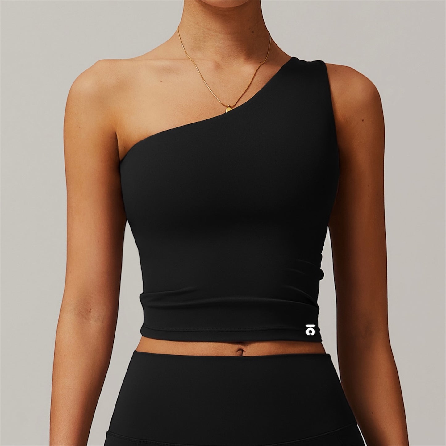 Conjunto Ōlli Active - Black (Top One Shoulder & Legging)