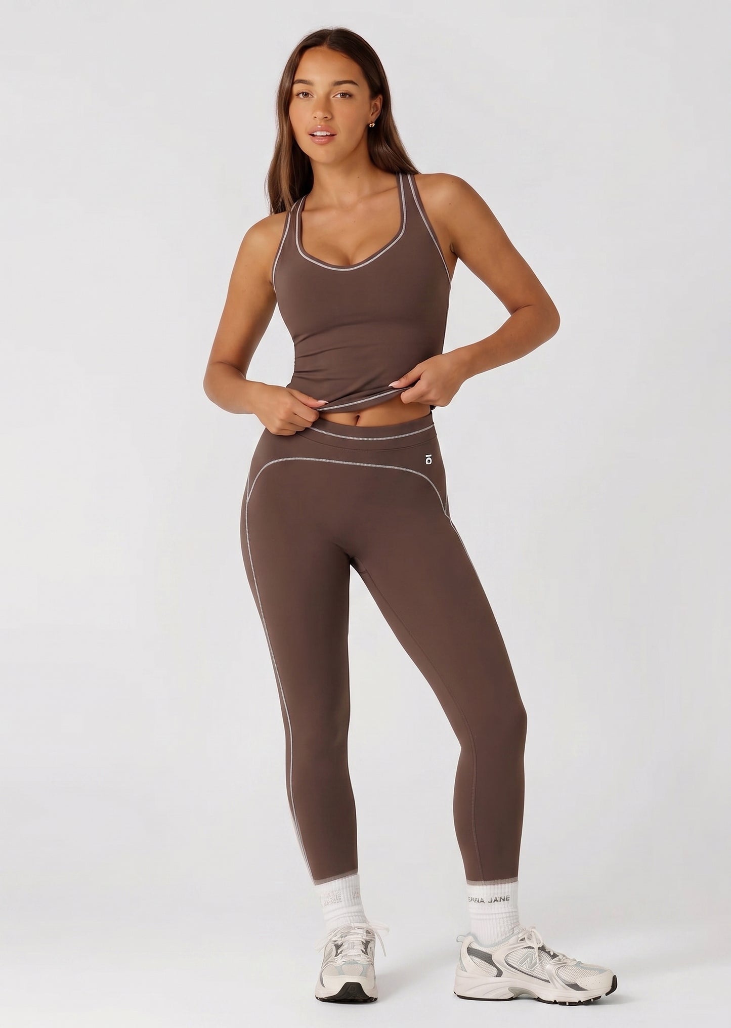 Conjunto Ōlli Active - Brown (Top & Leggings)